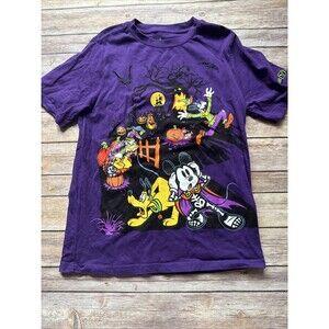 DISNEY 2024 HALLOWEEN YOUTH L XL 14 Pumpkin PATCH PURPLE MICKEY